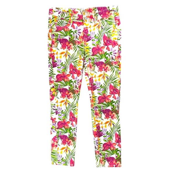 Tommy Bahama Marabella Blooms Floral Pants Size 6 (27x28) Tropical Resort - Picture 1 of 13